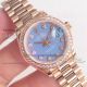 Best Quality Replica Rolex Datejust 28mm Rose Gold Blue Diamond Dial Watch (3)_th.jpg
